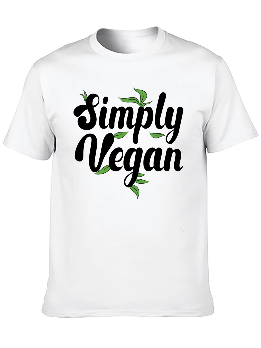 Simply Vegan Black Graphic T-Shirt