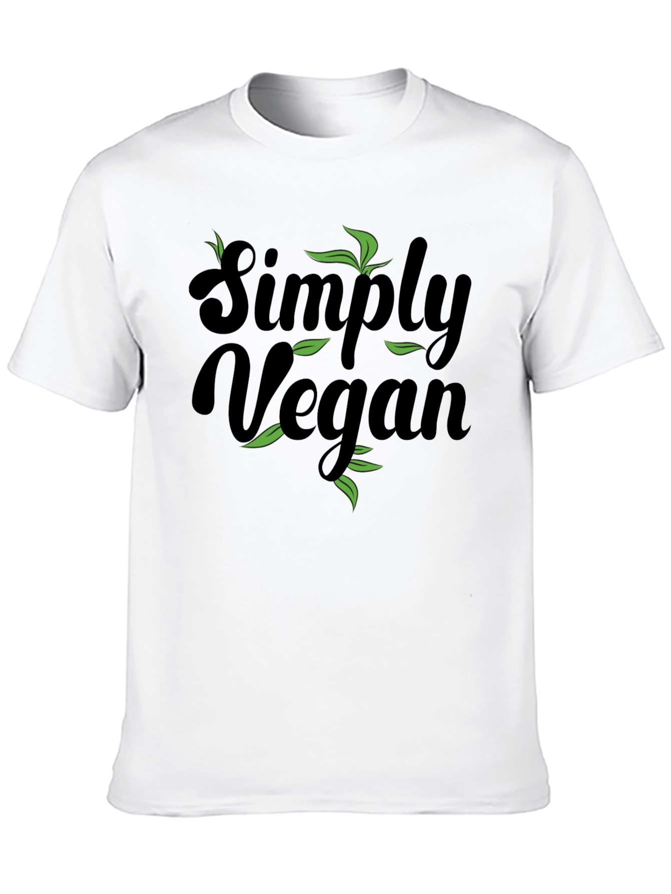 Simply Vegan Black Graphic T-Shirt