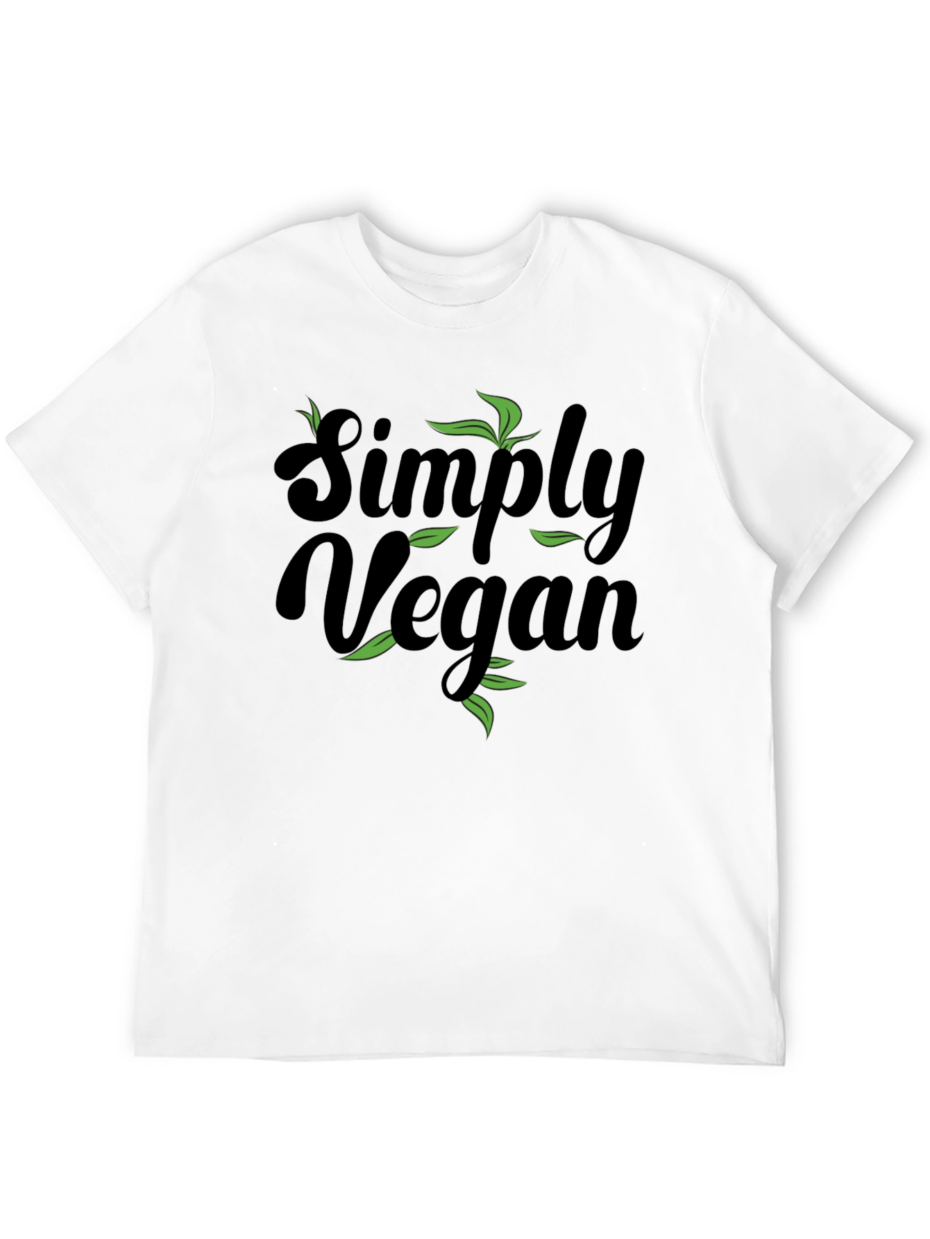 Simply Vegan Black Graphic T-Shirt