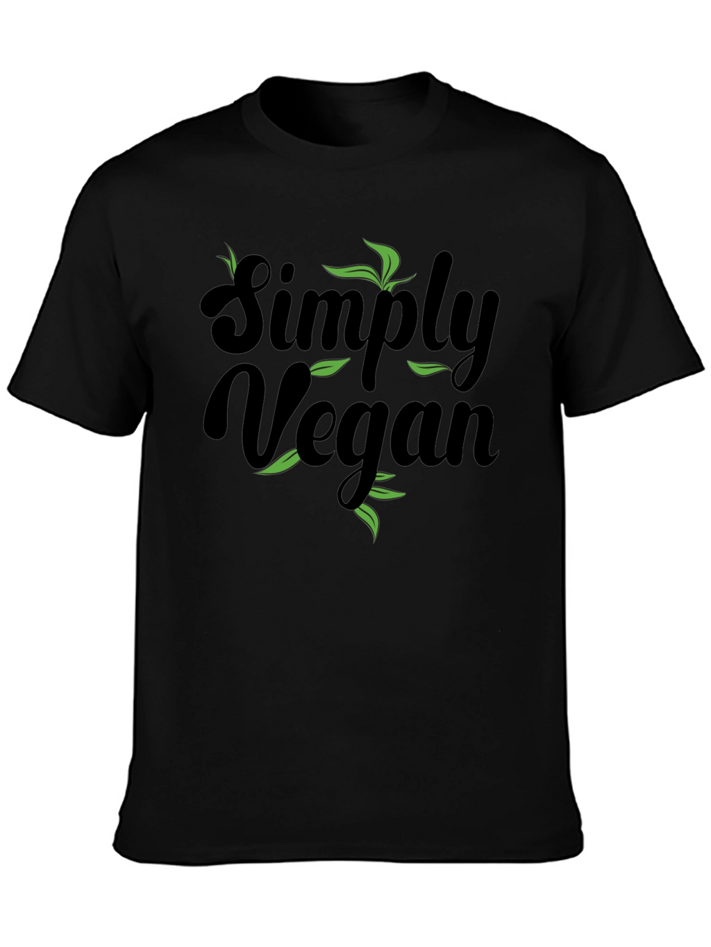 Simply Vegan Black Graphic T-Shirt
