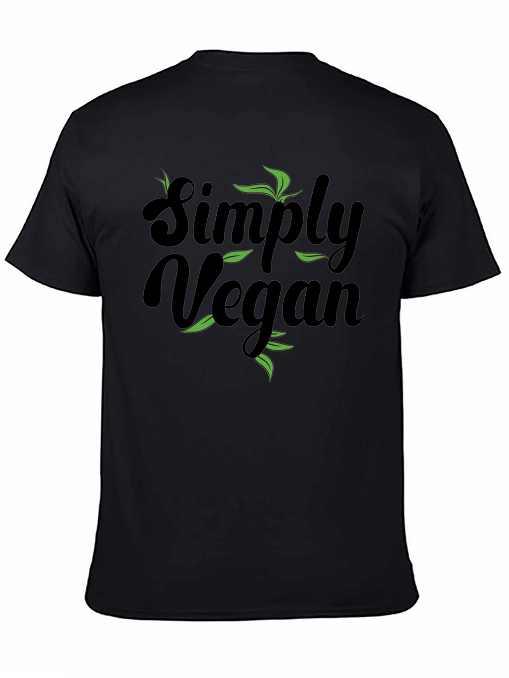 Simply Vegan Black Graphic T-Shirt
