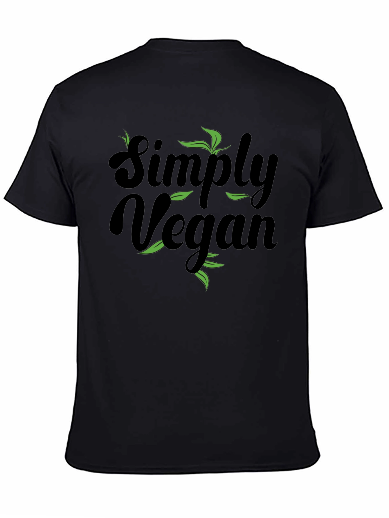 Simply Vegan Black Graphic T-Shirt