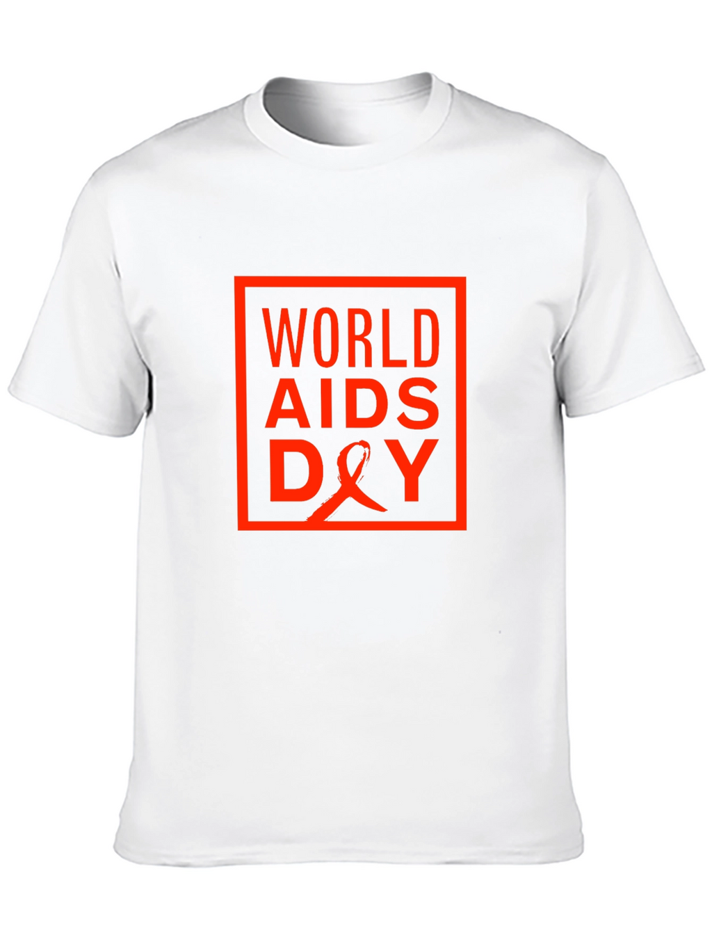World Aids Day T-Shirt - Black Cotton Blend