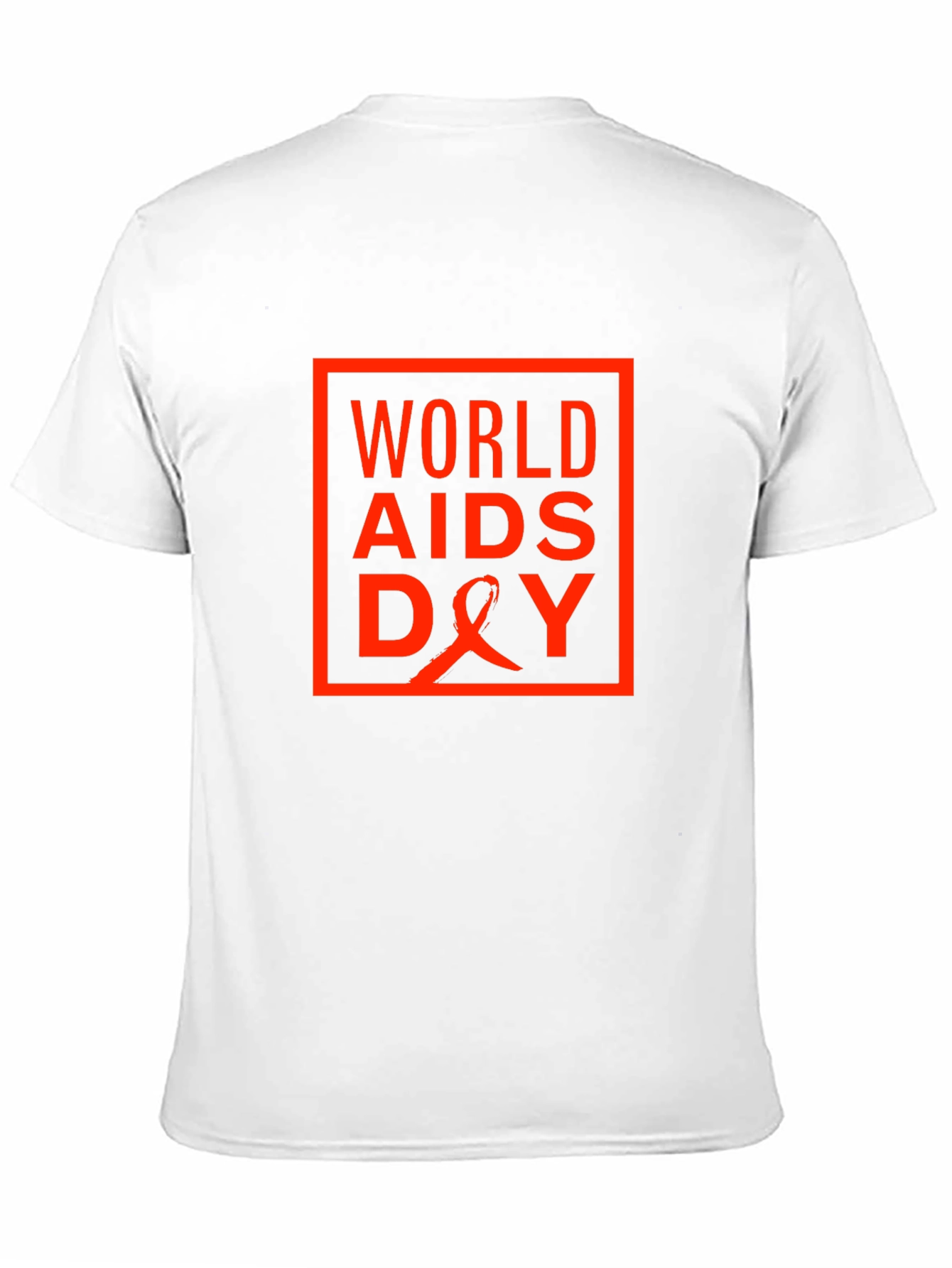 World Aids Day T-Shirt - Black Cotton Blend