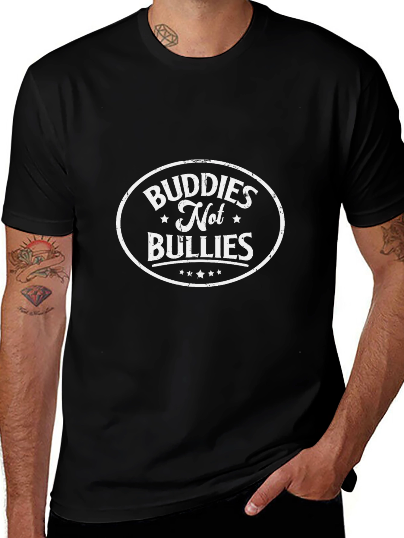 Buddies Not Bullies Graphic T-Shirt