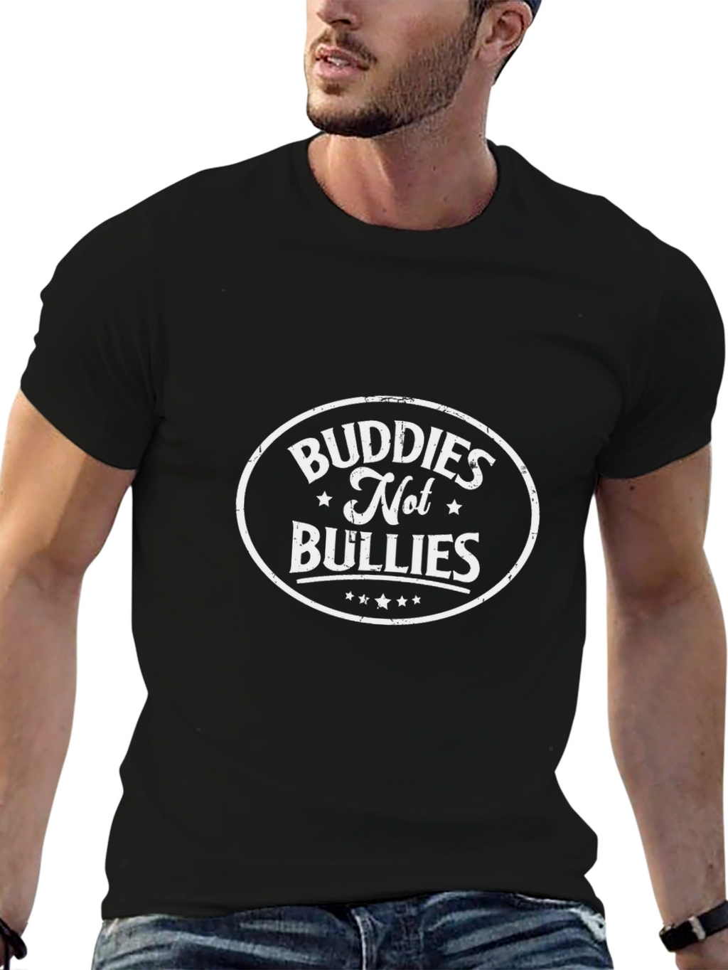 Buddies Not Bullies Graphic T-Shirt