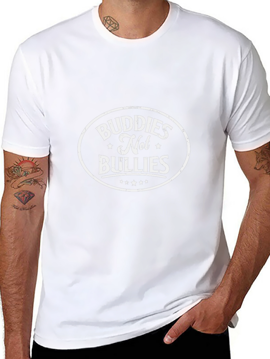 Buddies Not Bullies Graphic T-Shirt