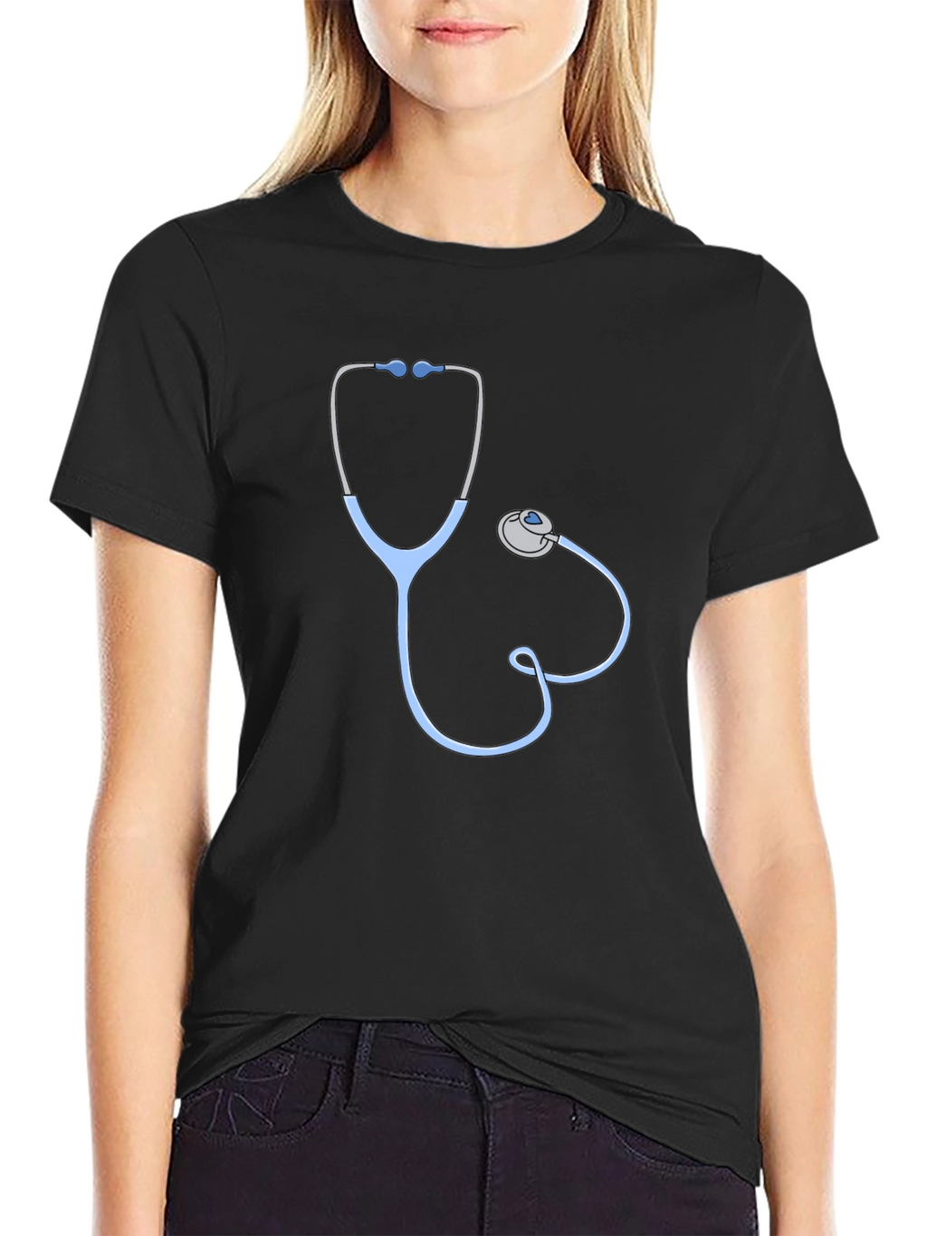 Doctor Stethoscope Graphic Tee - Medical Professional T-Shirt