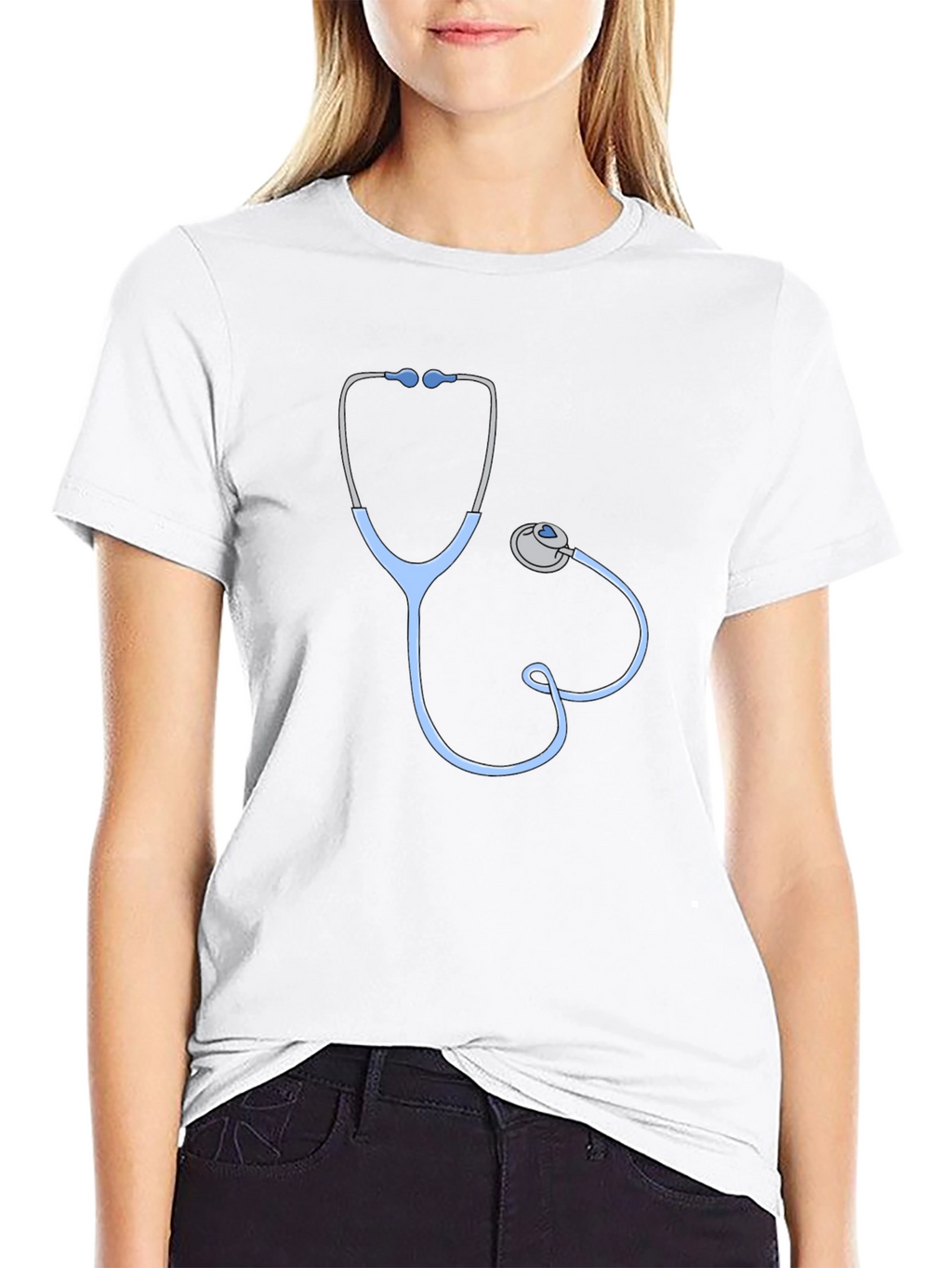 Doctor Stethoscope Graphic Tee - Medical Professional T-Shirt