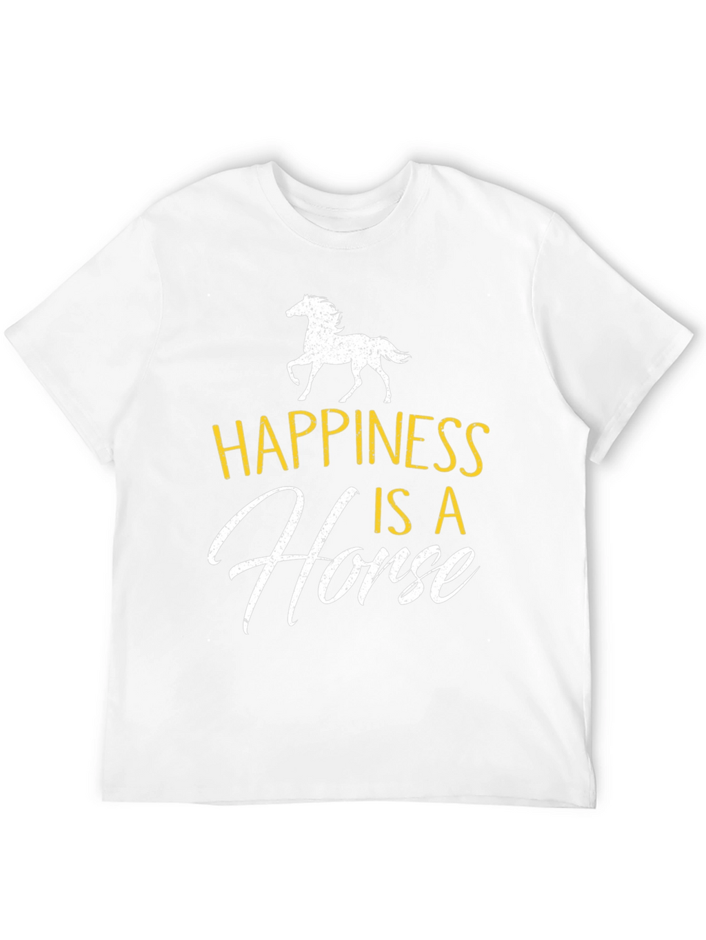 Happiness is a Horse Graphic Tee - Black