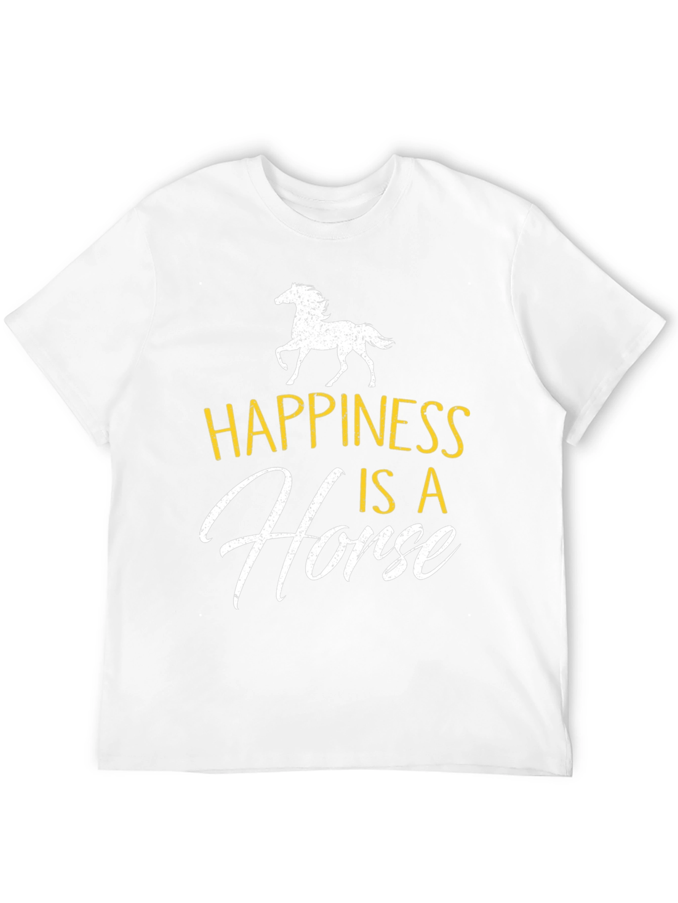 Happiness is a Horse Graphic Tee - Black