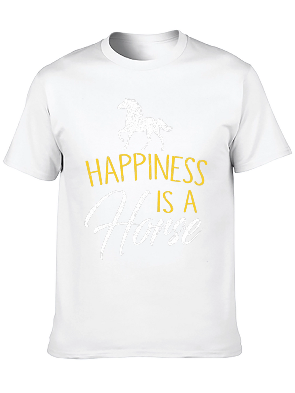 Happiness is a Horse Graphic Tee - Black