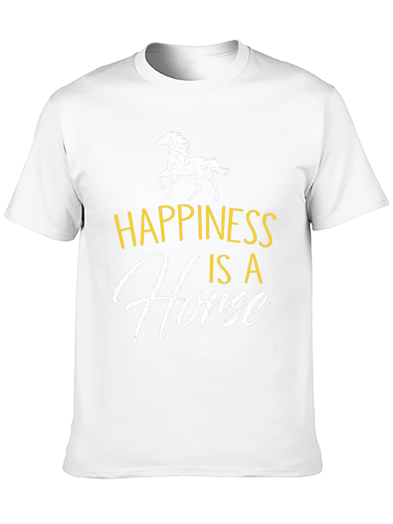 Happiness is a Horse Graphic Tee - Black