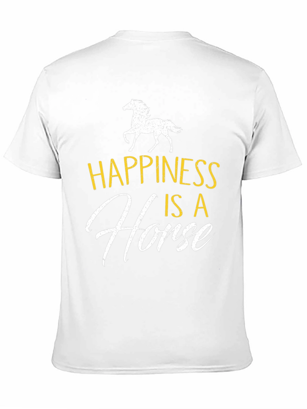 Happiness is a Horse Graphic Tee - Black
