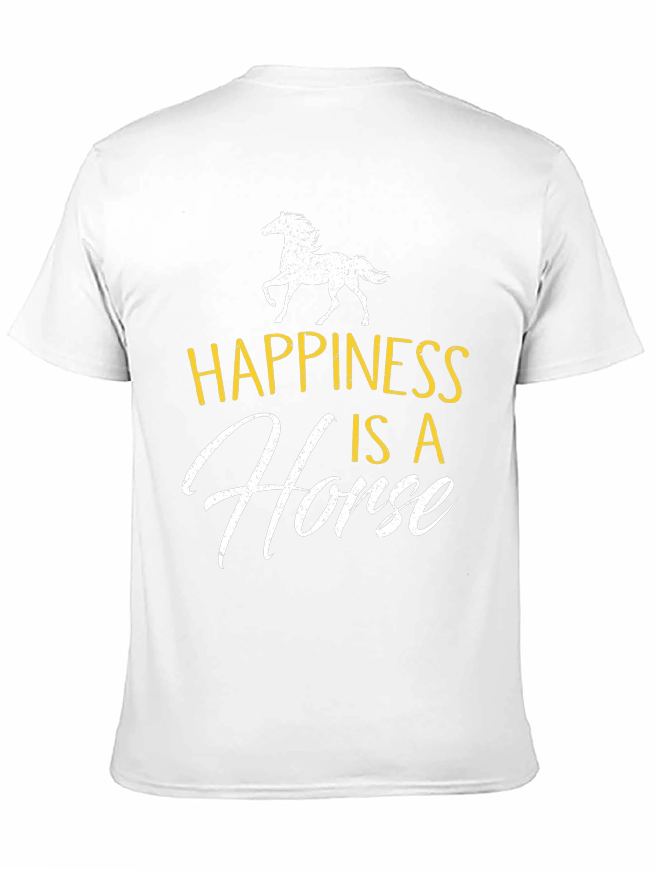 Happiness is a Horse Graphic Tee - Black