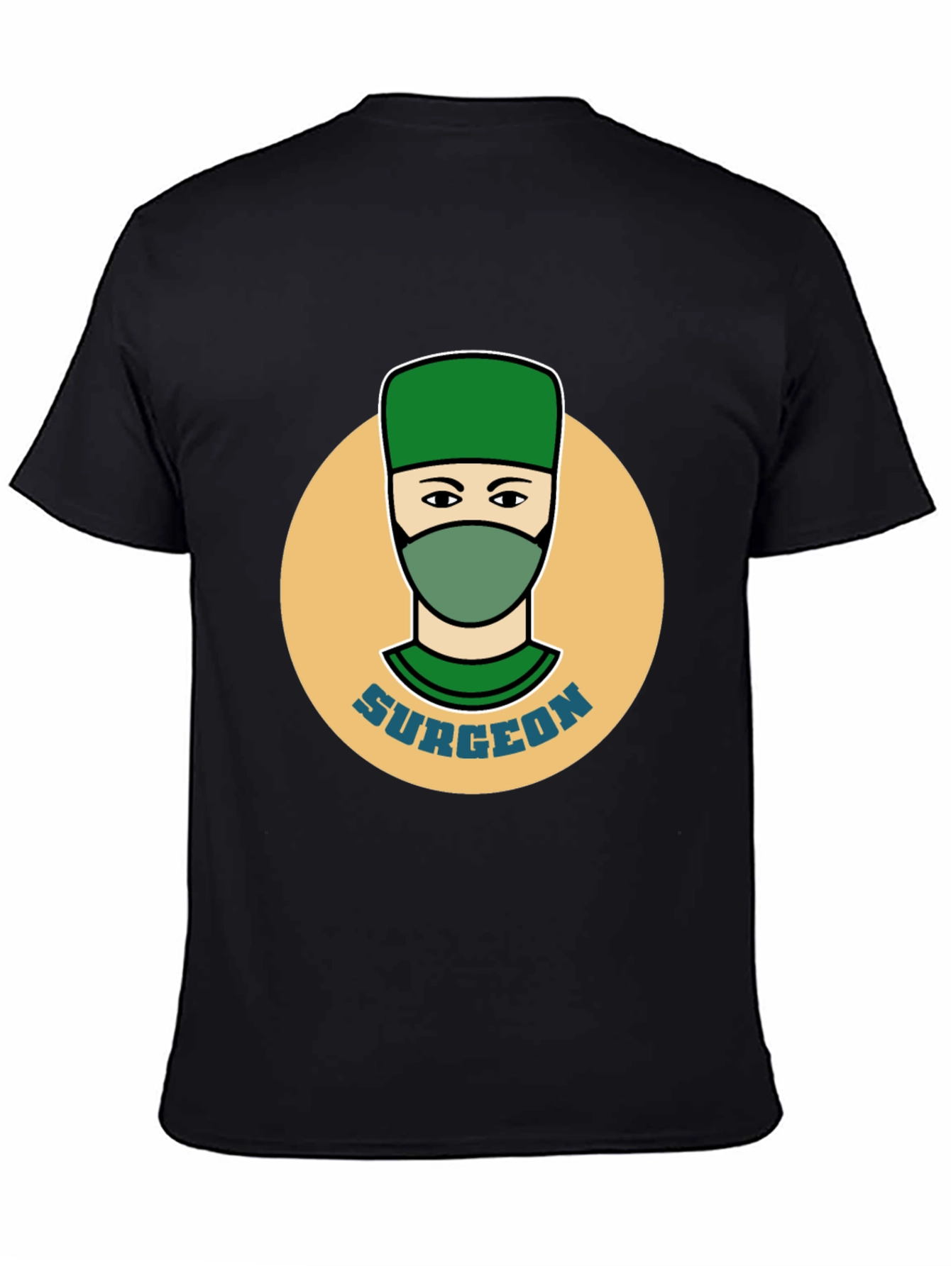 Surgeon Graphic Tee - Black Cotton T-Shirt