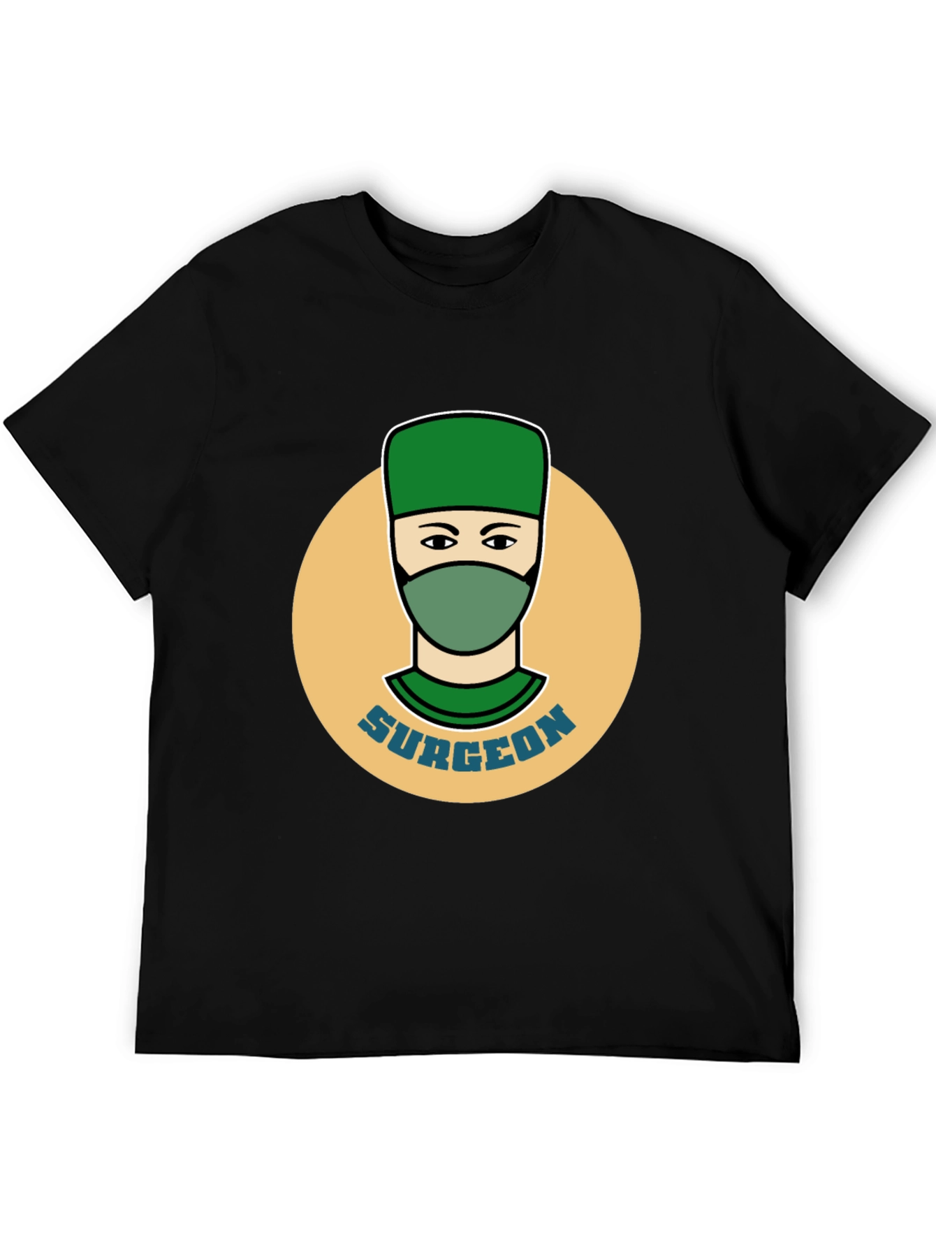Surgeon Graphic Tee - Black Cotton T-Shirt