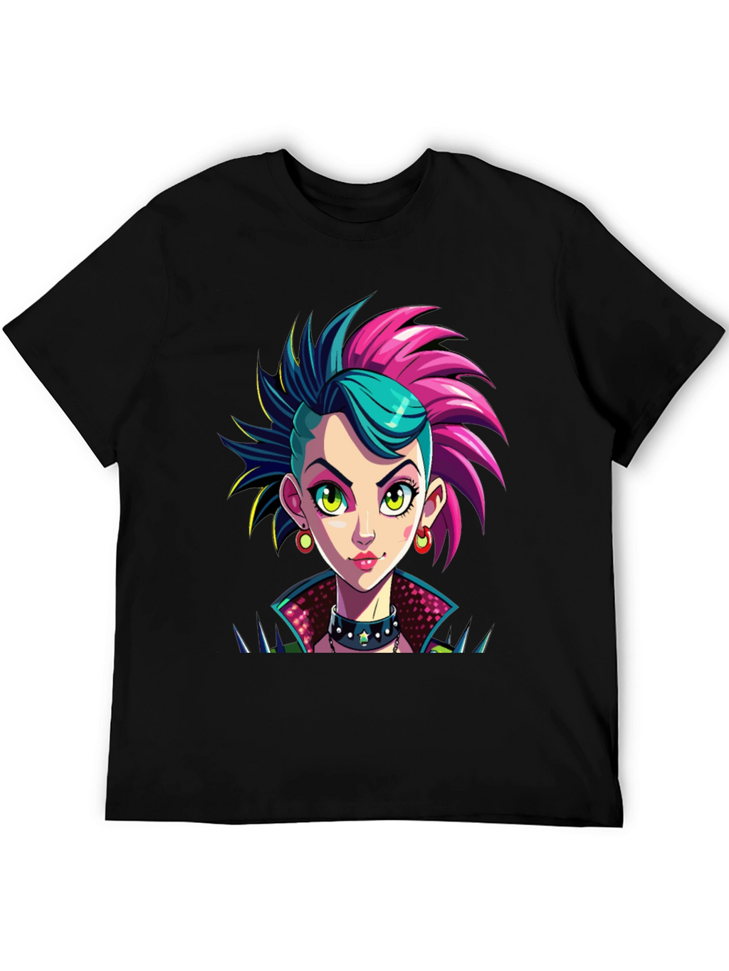 Punk Rock Girl Graphic T-Shirt