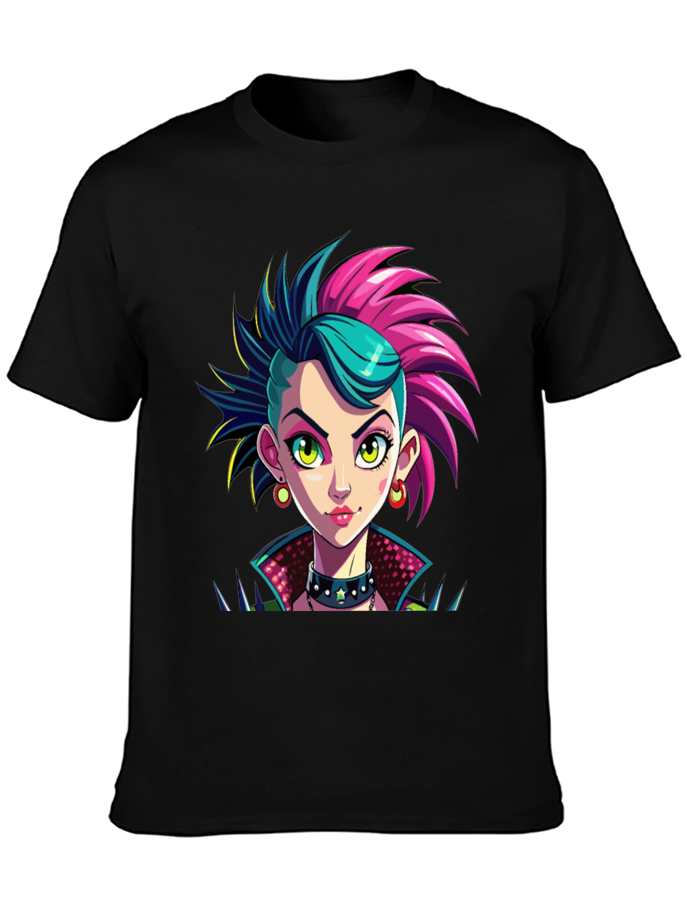 Punk Rock Girl Graphic T-Shirt