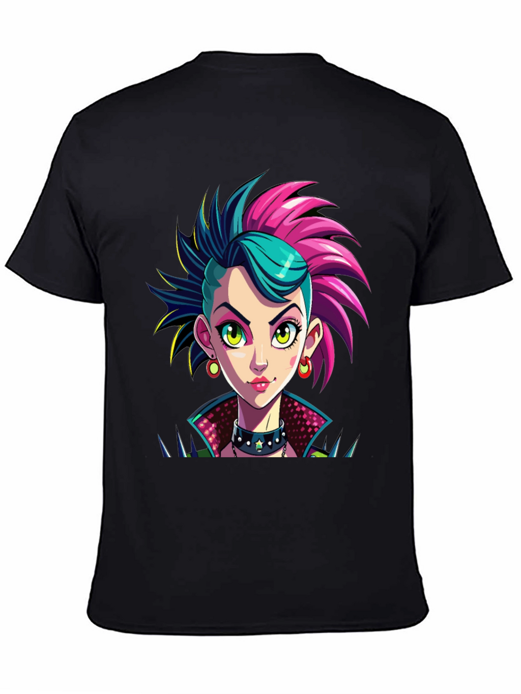 Punk Rock Girl Graphic T-Shirt