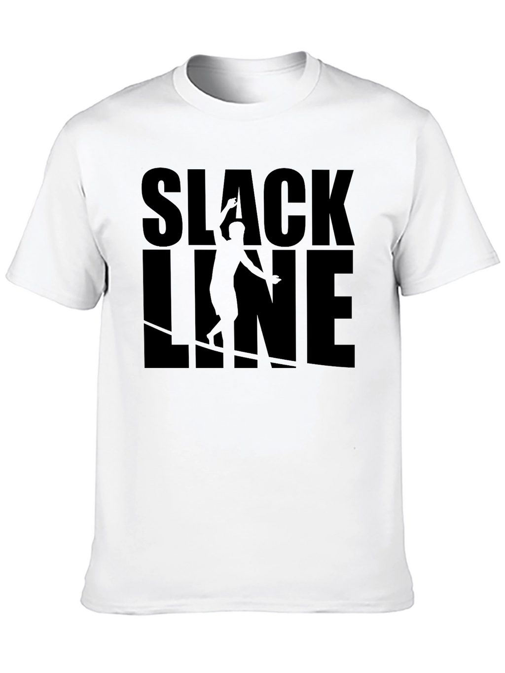 Slackline Graphic Tee - Black Cotton T-Shirt