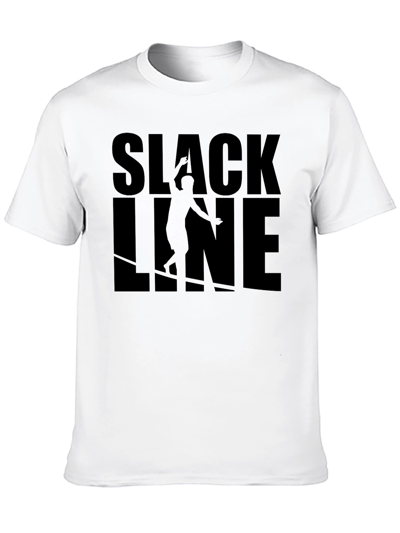 Slackline Graphic Tee - Black Cotton T-Shirt