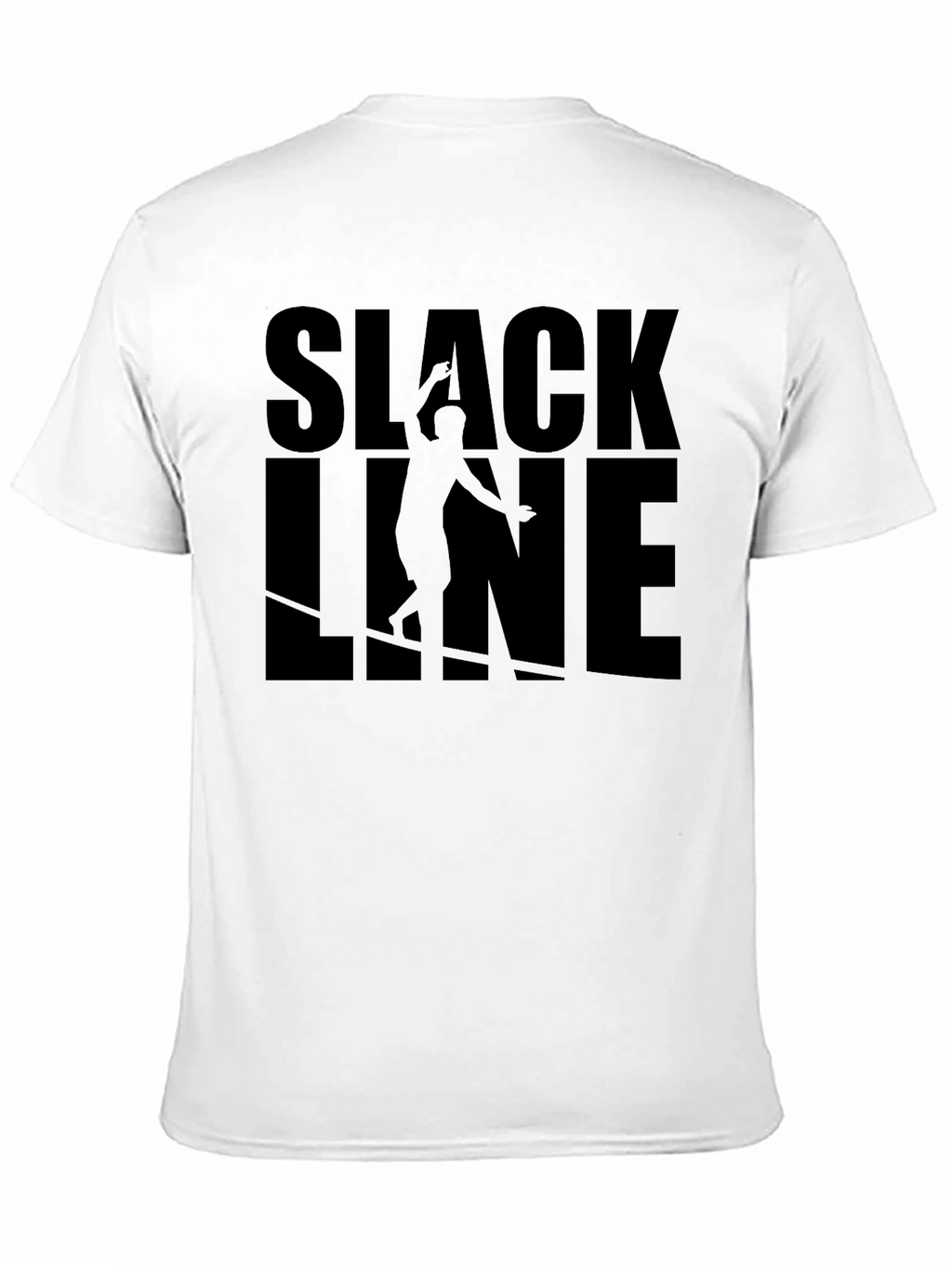Slackline Graphic Tee - Black Cotton T-Shirt