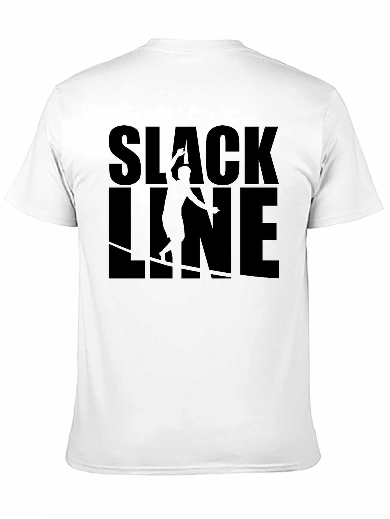 Slackline Graphic Tee - Black Cotton T-Shirt