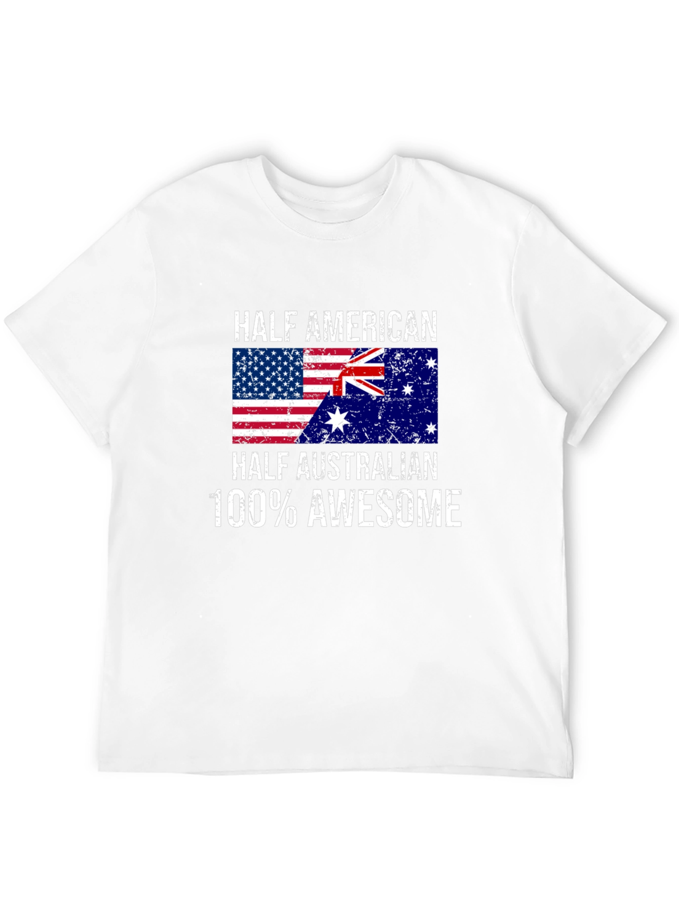Half American Half Australian Awesome Graphic Tee