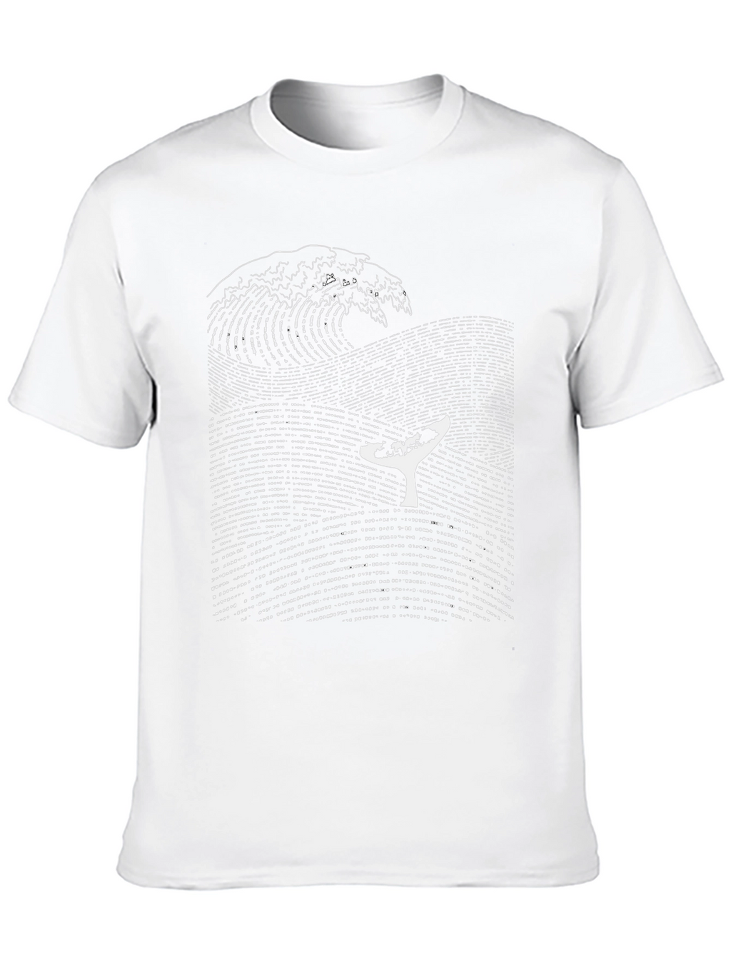Whale Wave Graphic T-Shirt - Black Cotton Tee