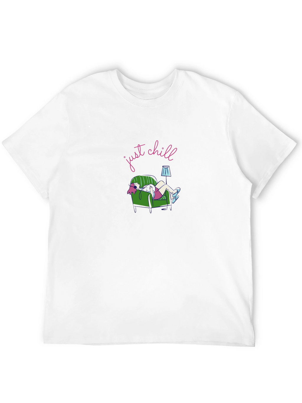 Just Chill Graphic Tee - Black Comfort