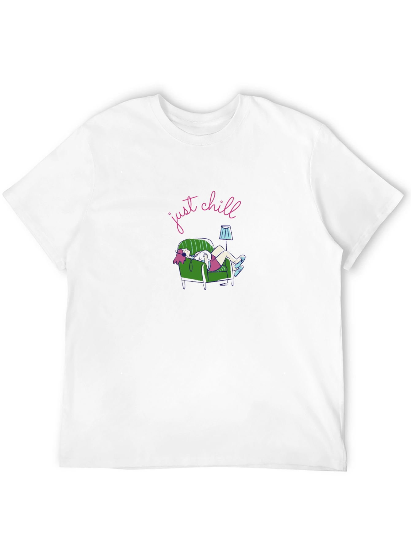 Just Chill Graphic Tee - Black Comfort