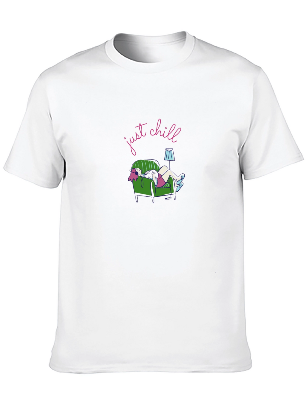 Just Chill Graphic Tee - Black Comfort