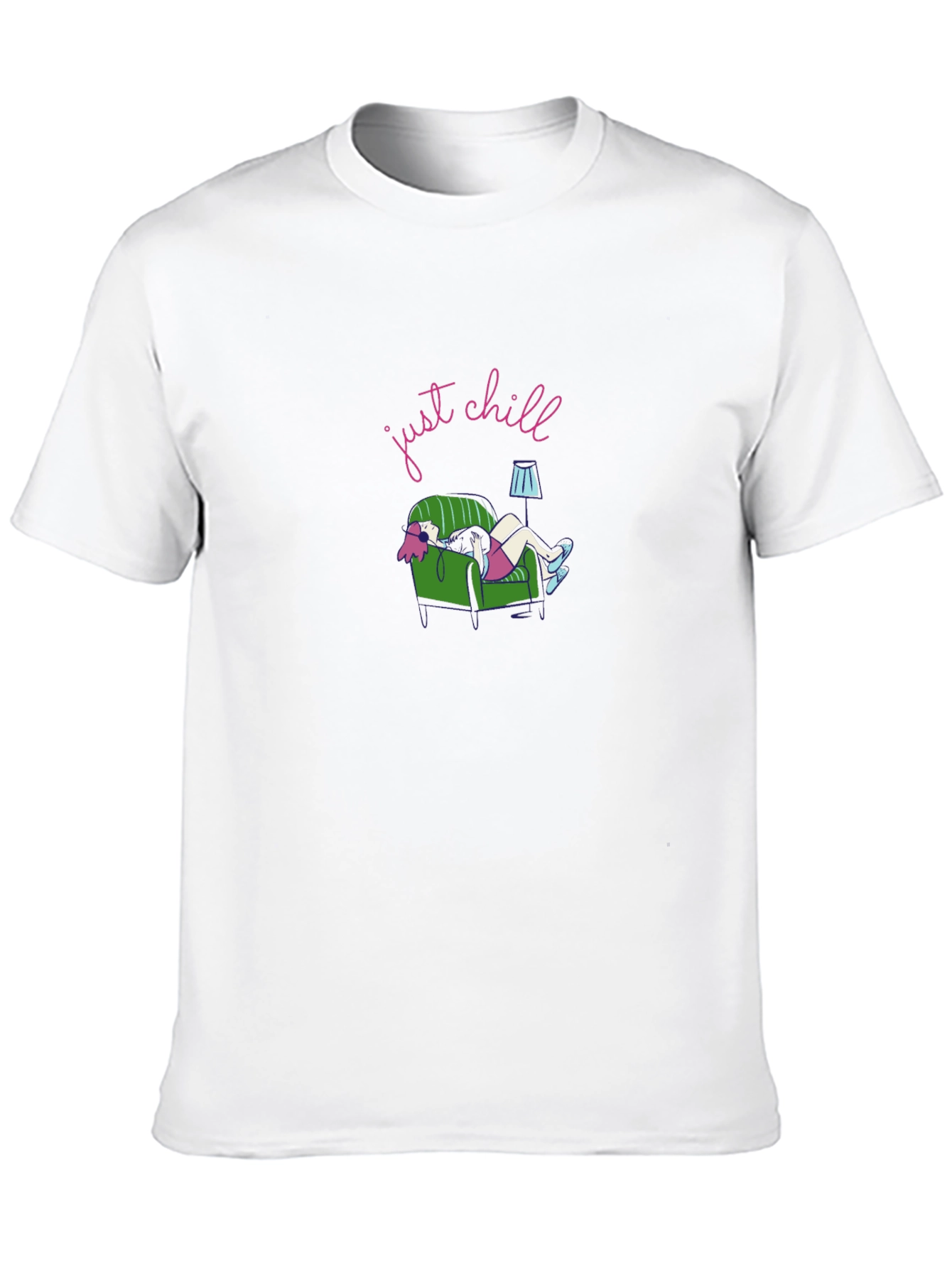 Just Chill Graphic Tee - Black Comfort