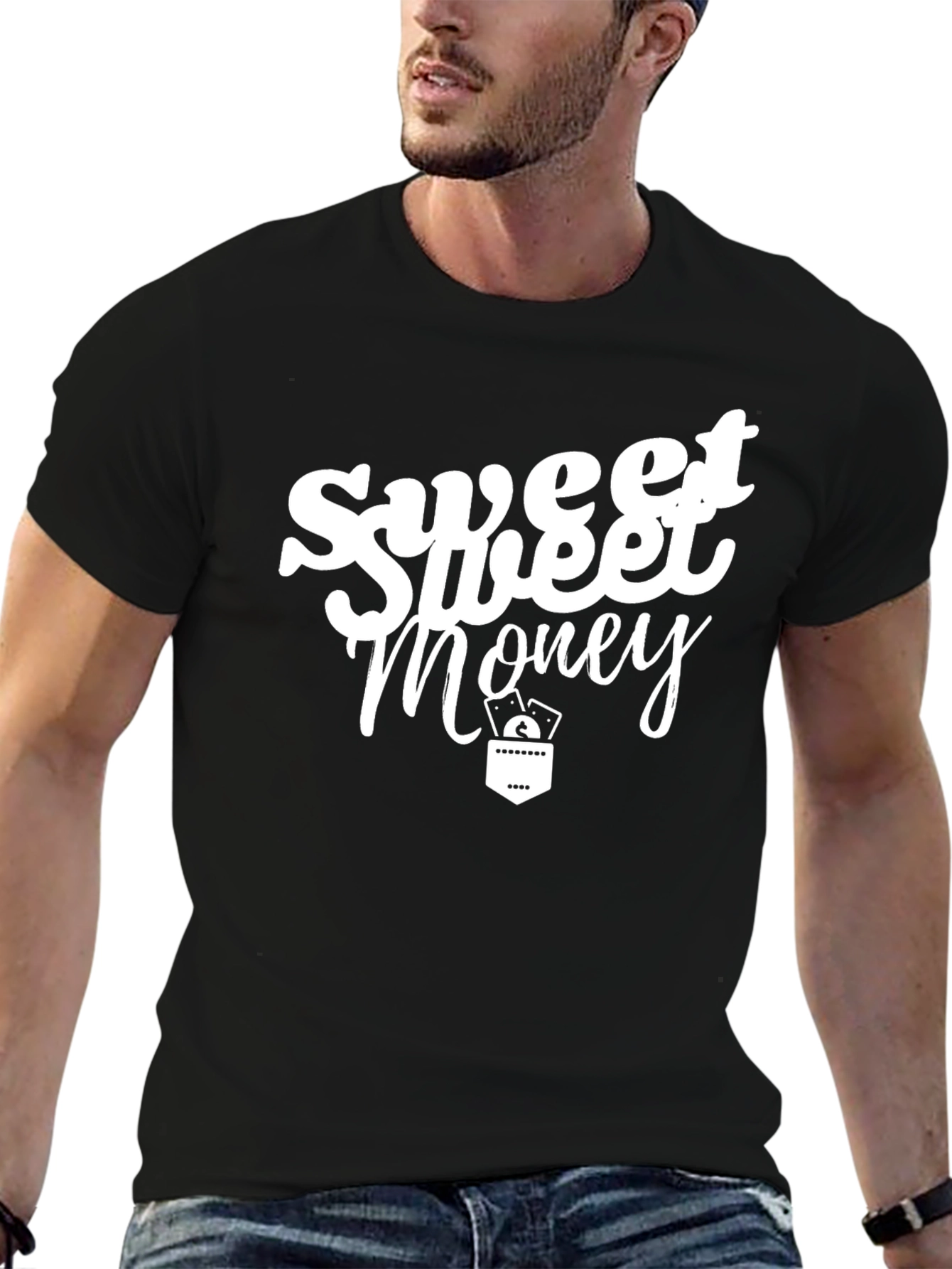 Sweet Money Graphic T-Shirt - Black