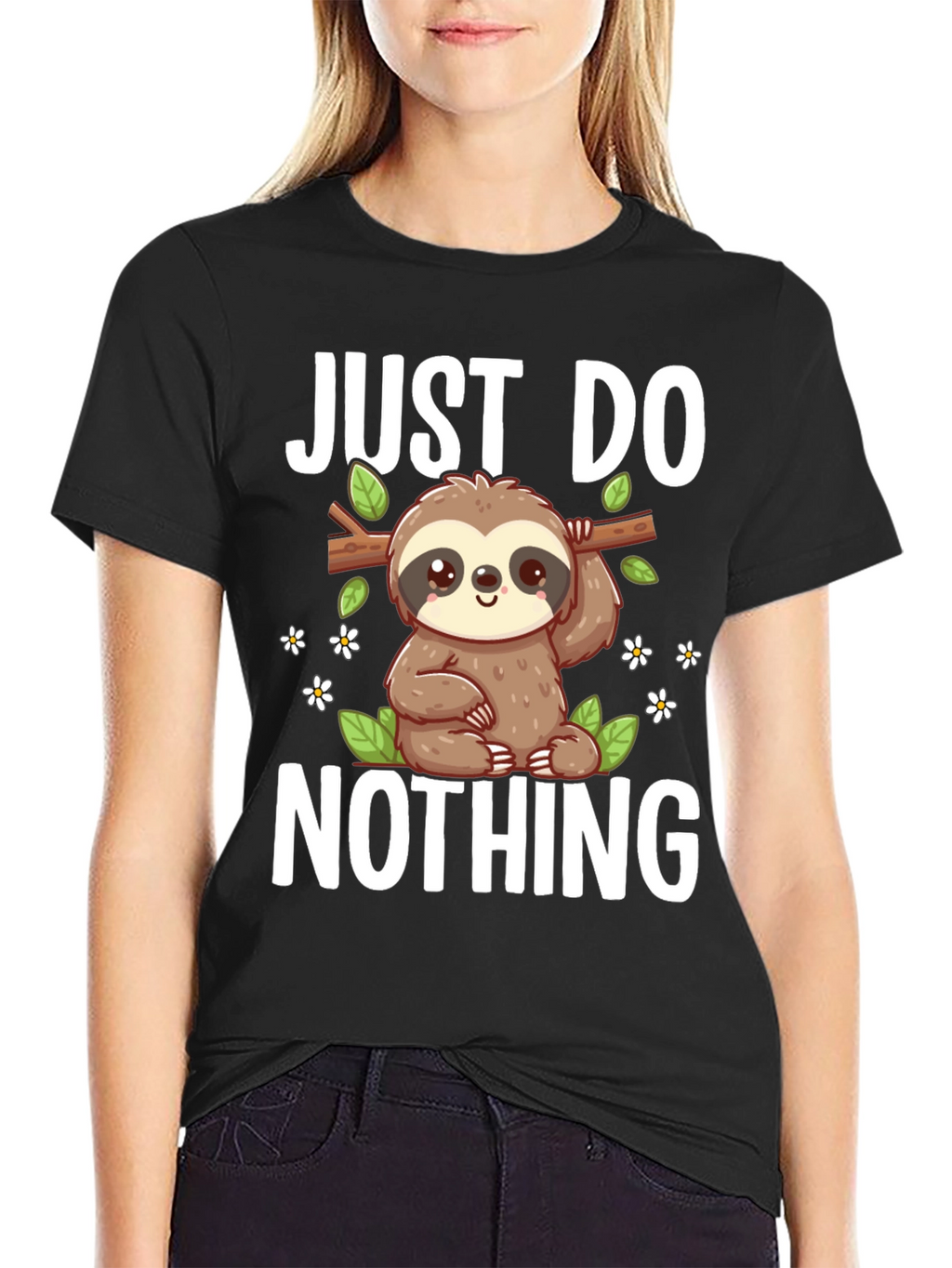 Just Do Nothing Sloth Graphic Tee