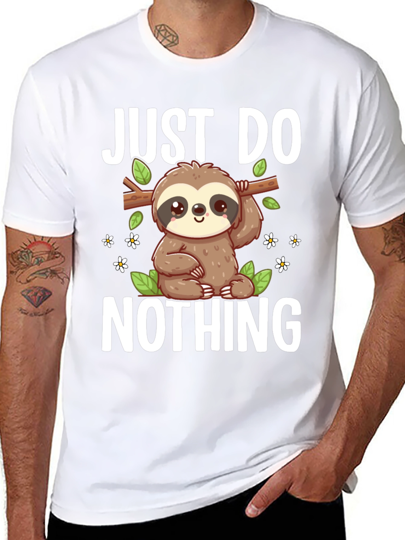 Just Do Nothing Sloth Graphic Tee