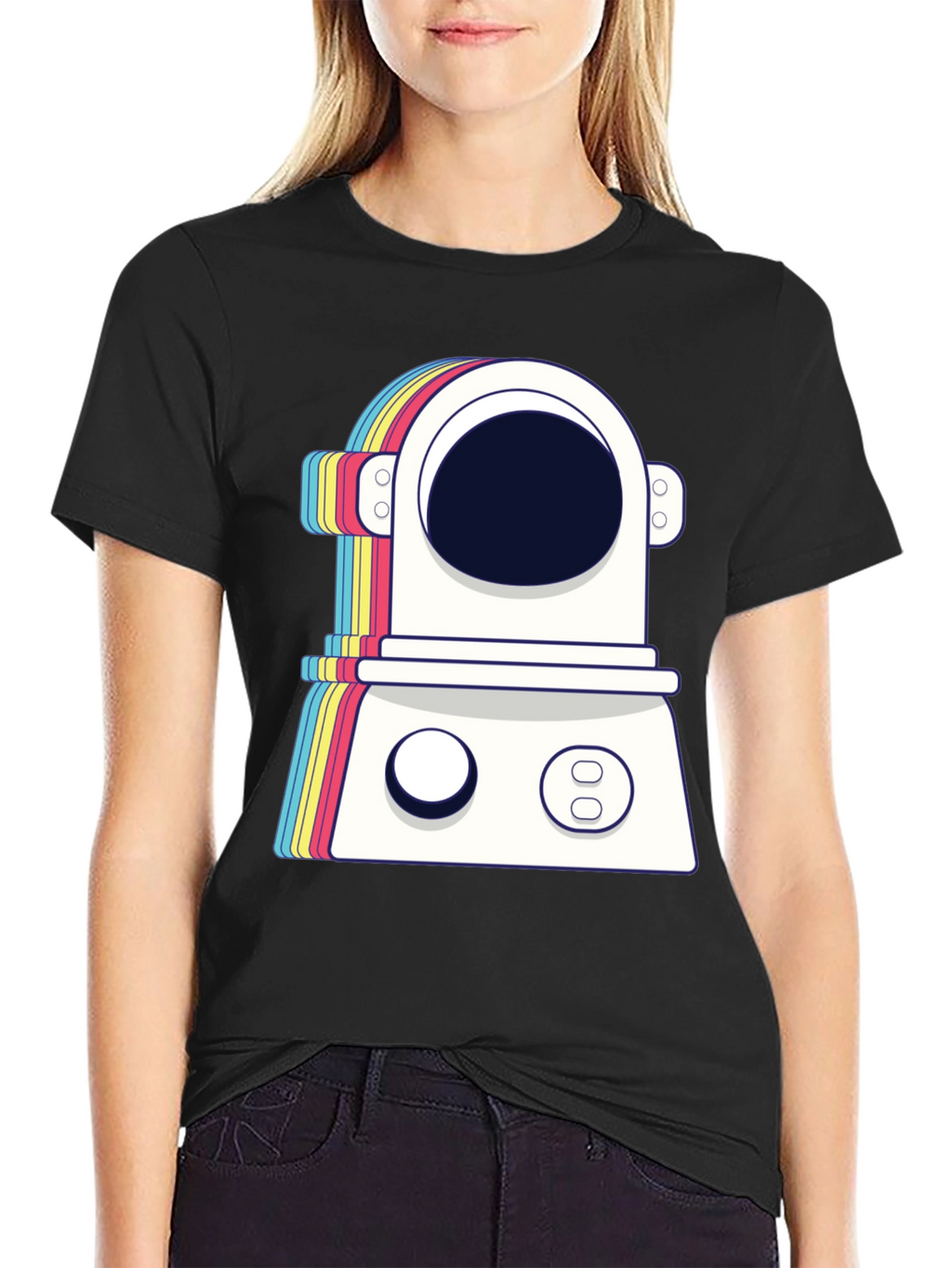 Retro Spaceman Graphic Tee - Trendy Astronaut T-Shirt