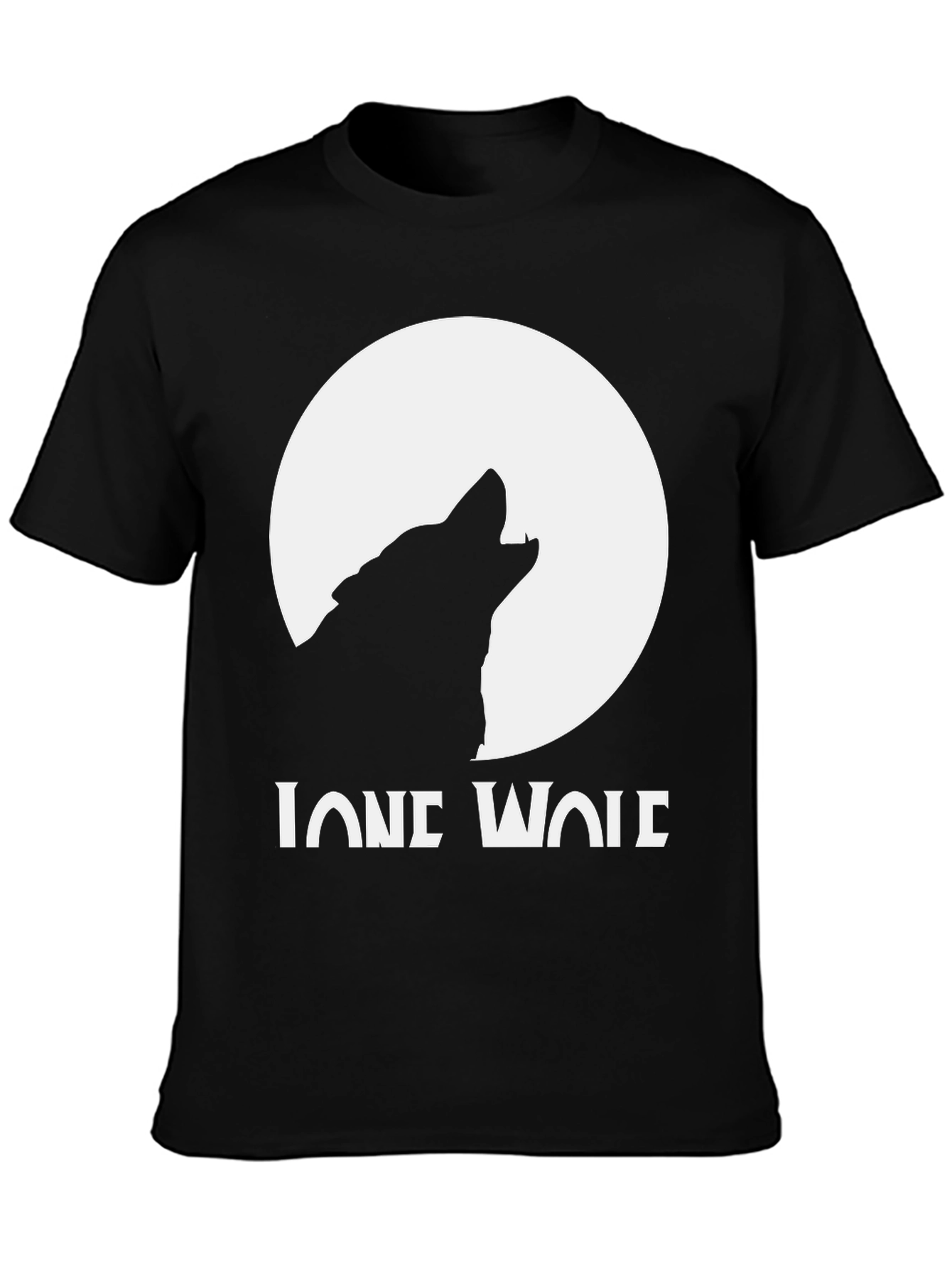 Lone Wolf Graphic T-Shirt - Black