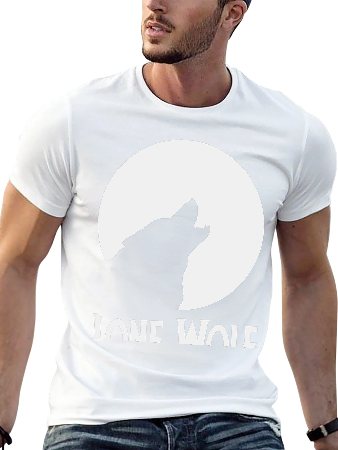 Lone Wolf Graphic T-Shirt - Black