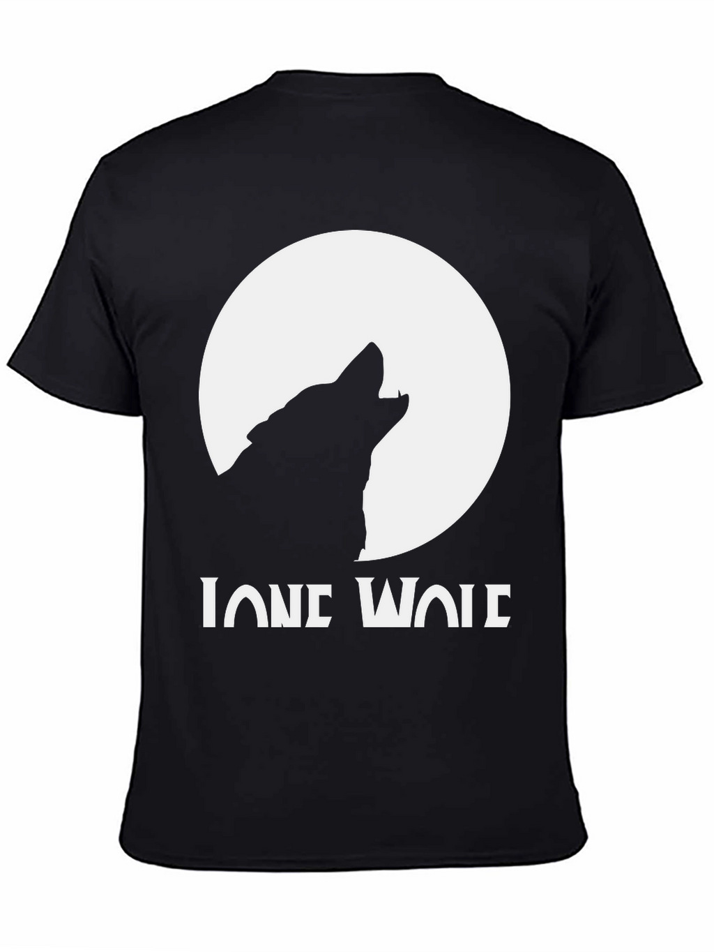 Lone Wolf Graphic T-Shirt - Black
