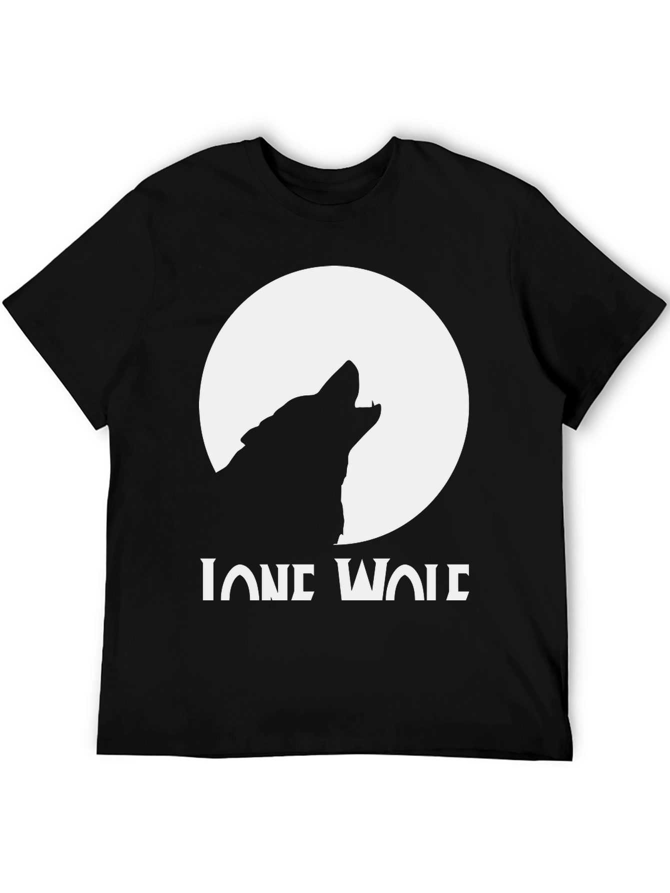 Lone Wolf Graphic T-Shirt - Black