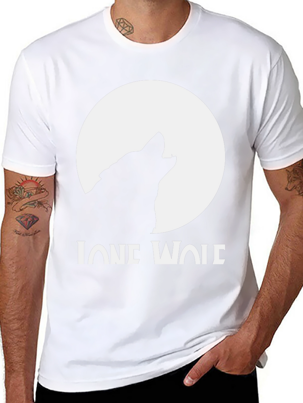 Lone Wolf Graphic T-Shirt - Black