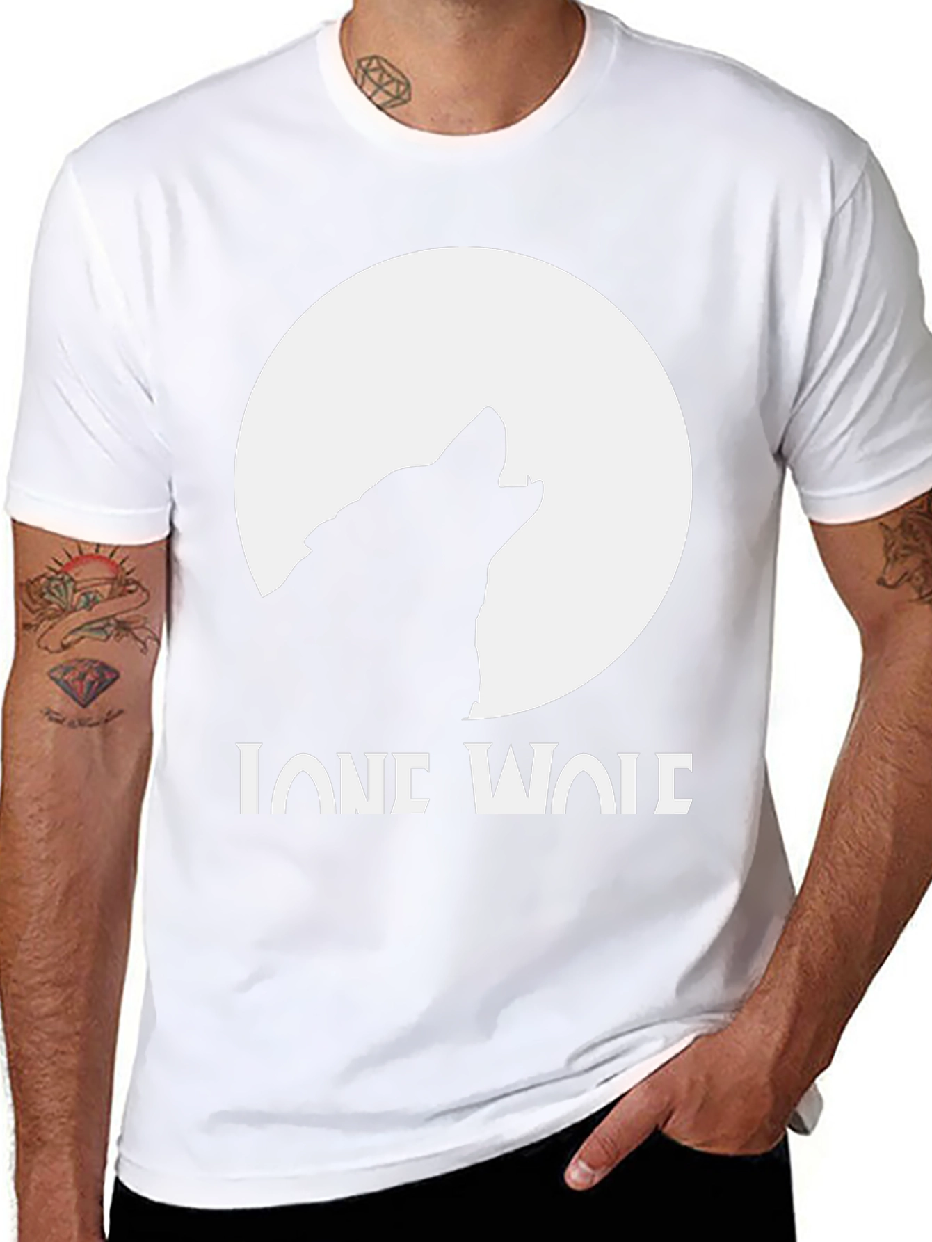 Lone Wolf Graphic T-Shirt - Black