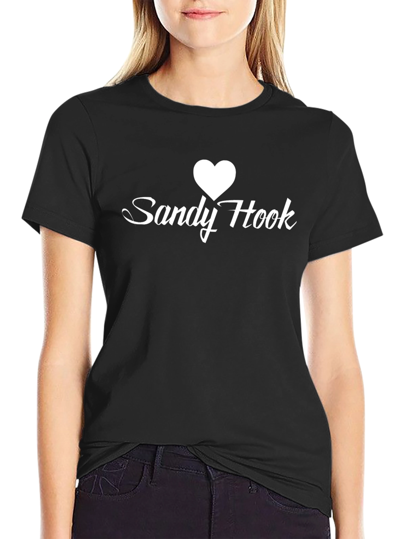 Sandy Hook Heart T-Shirt - Black