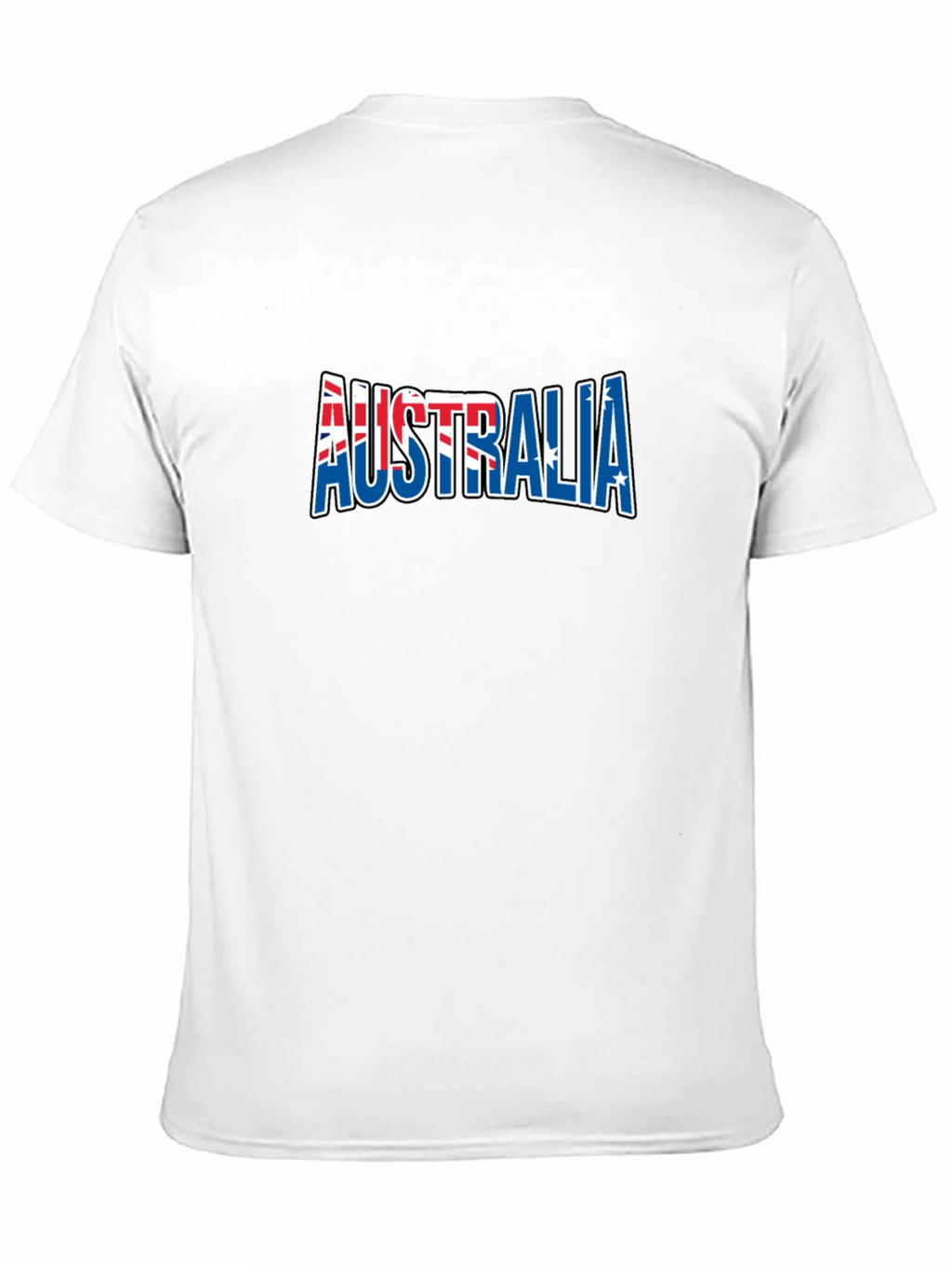 Australia Flag Graphic Print Black T-Shirt
