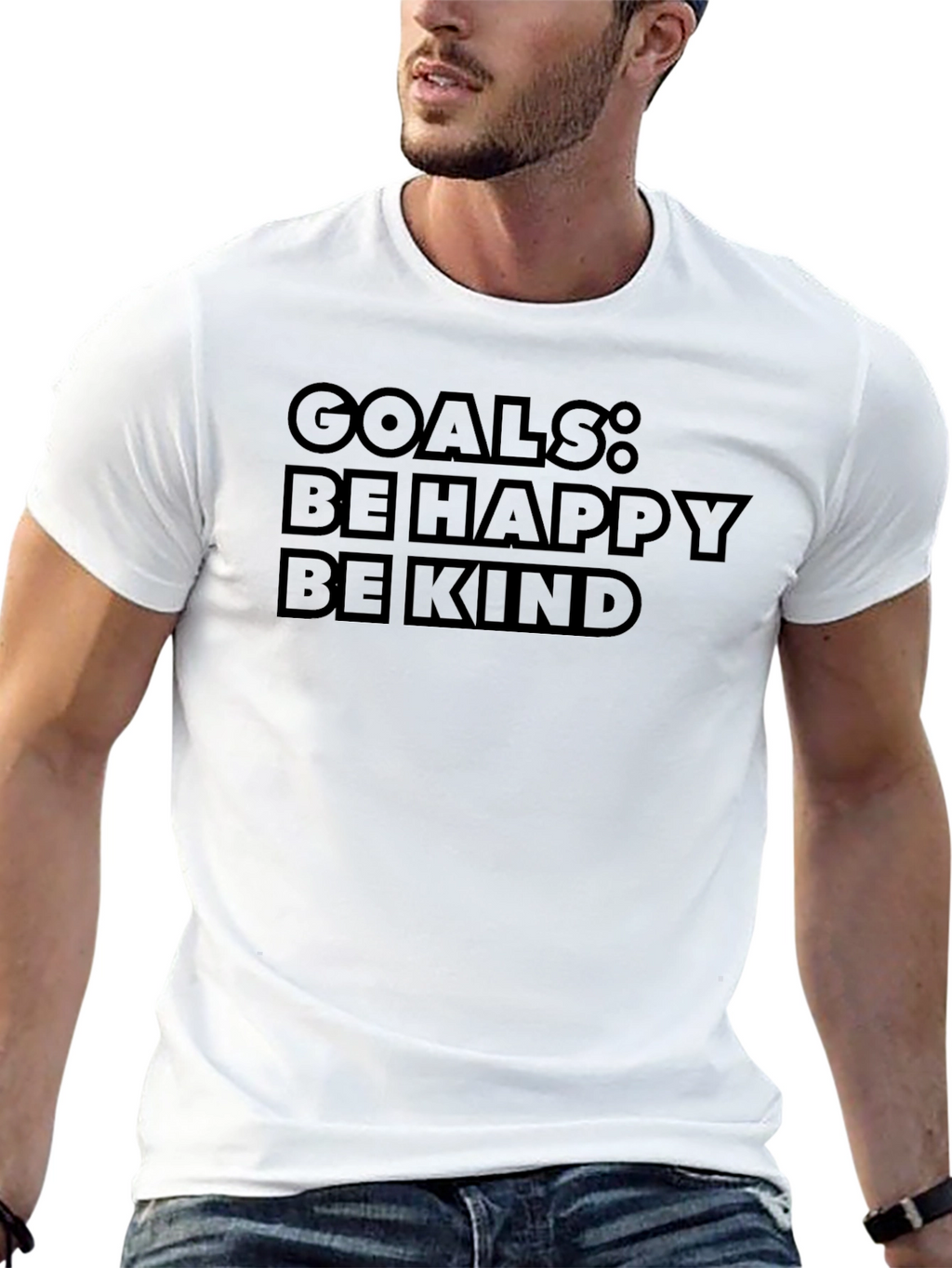 Goals: Be Happy Be Kind - Graphic T-Shirt