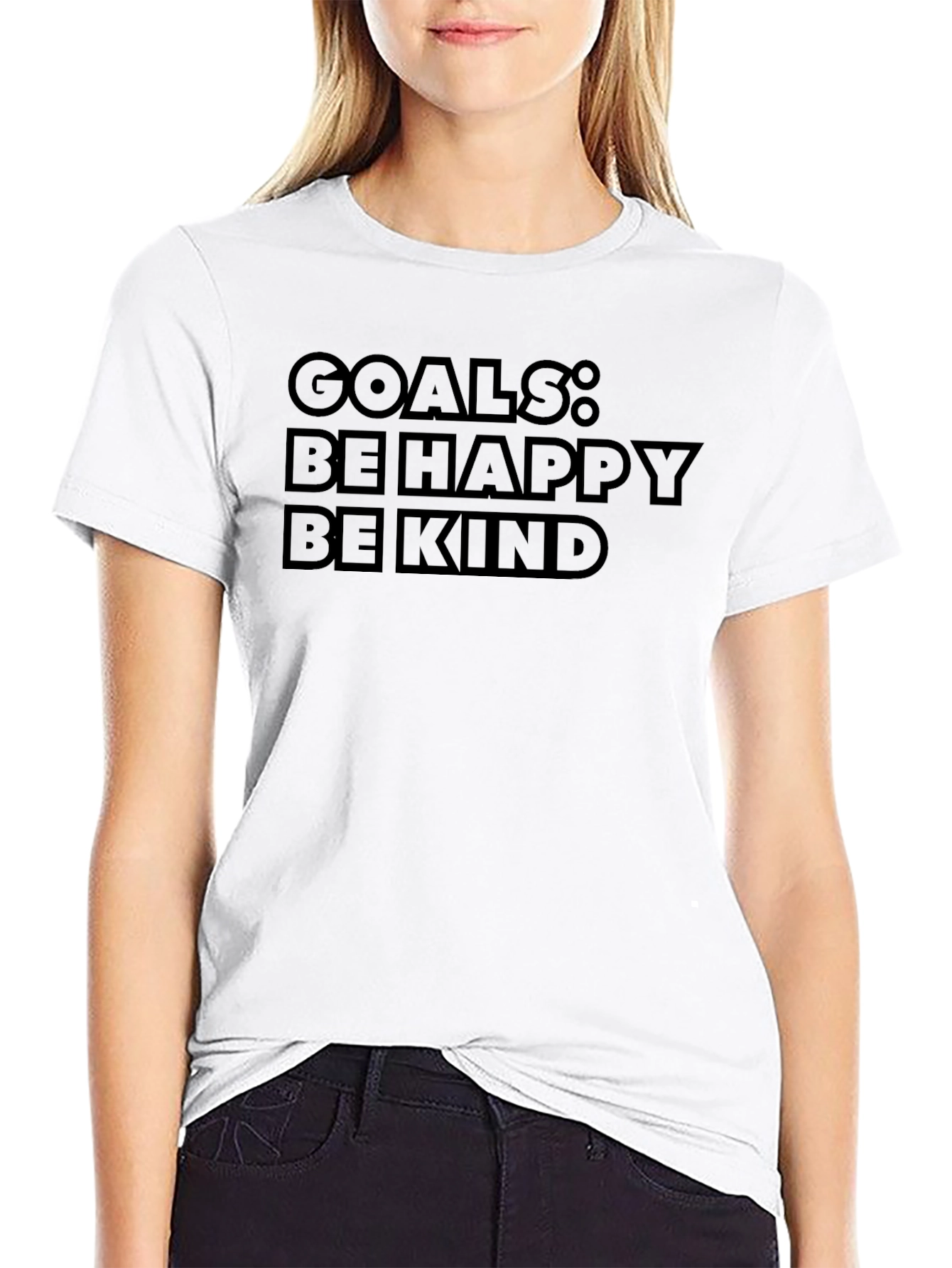 Goals: Be Happy Be Kind - Graphic T-Shirt