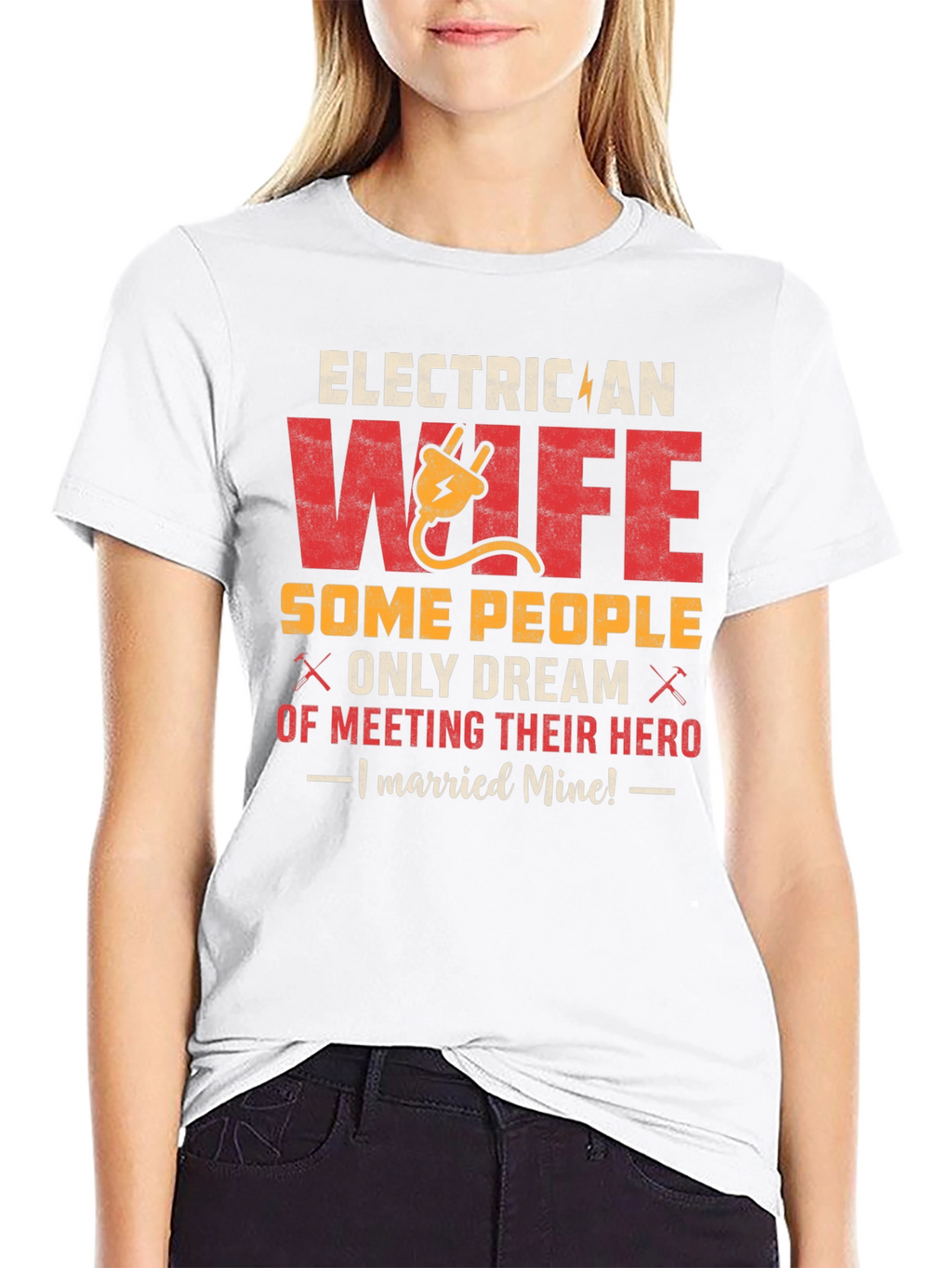 Electrician Wife Hero T-Shirt