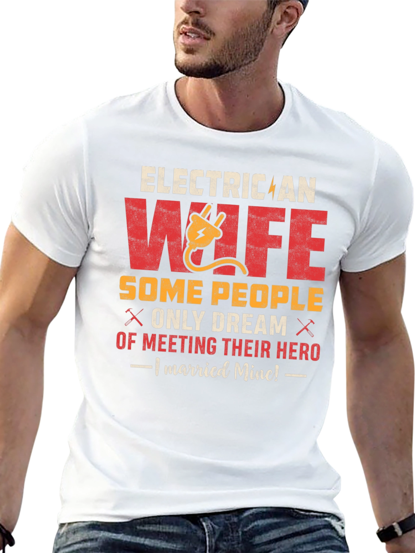 Electrician Wife Hero T-Shirt